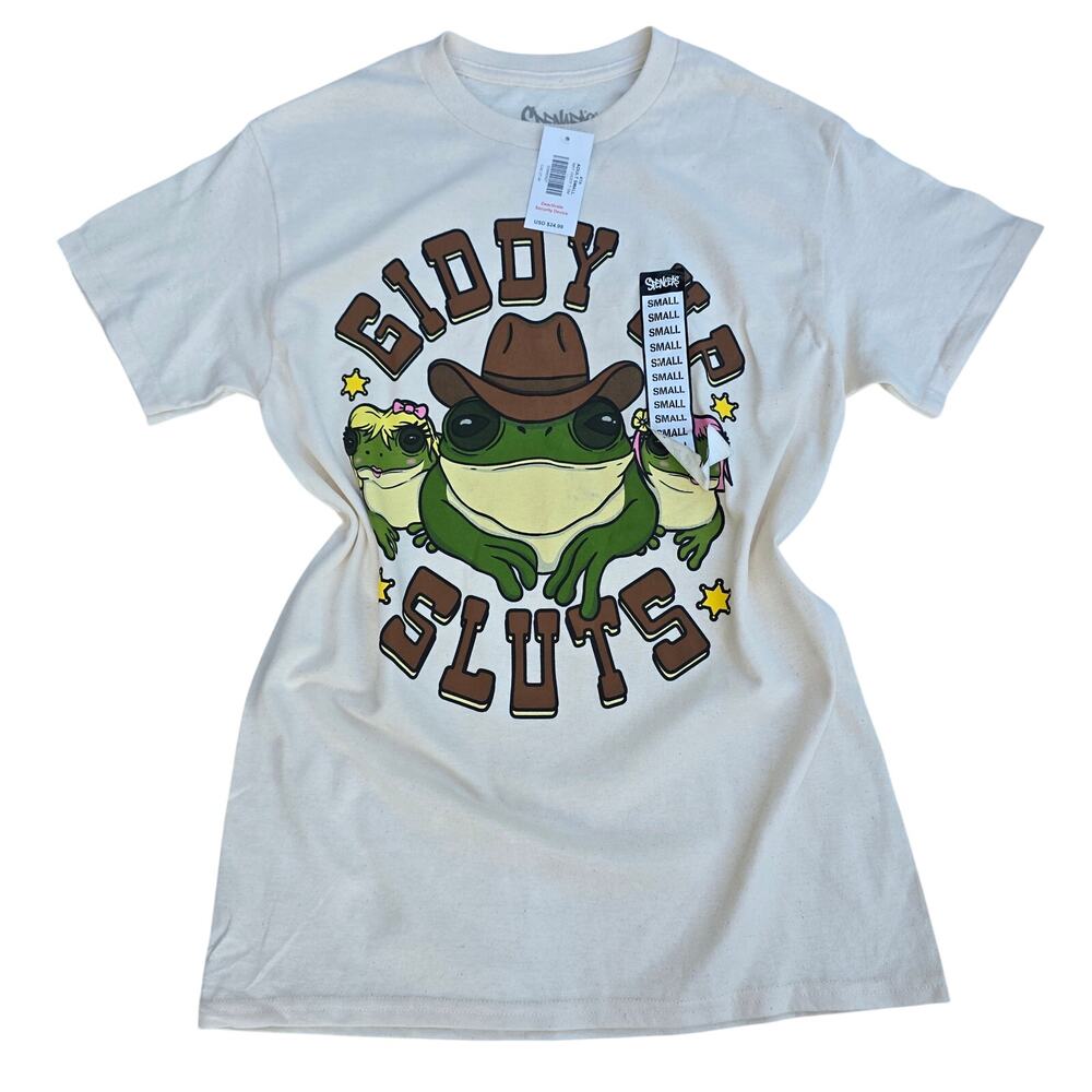 Giddy Up Sluts Spencers Cowboy Frogs Size S T-Shirt